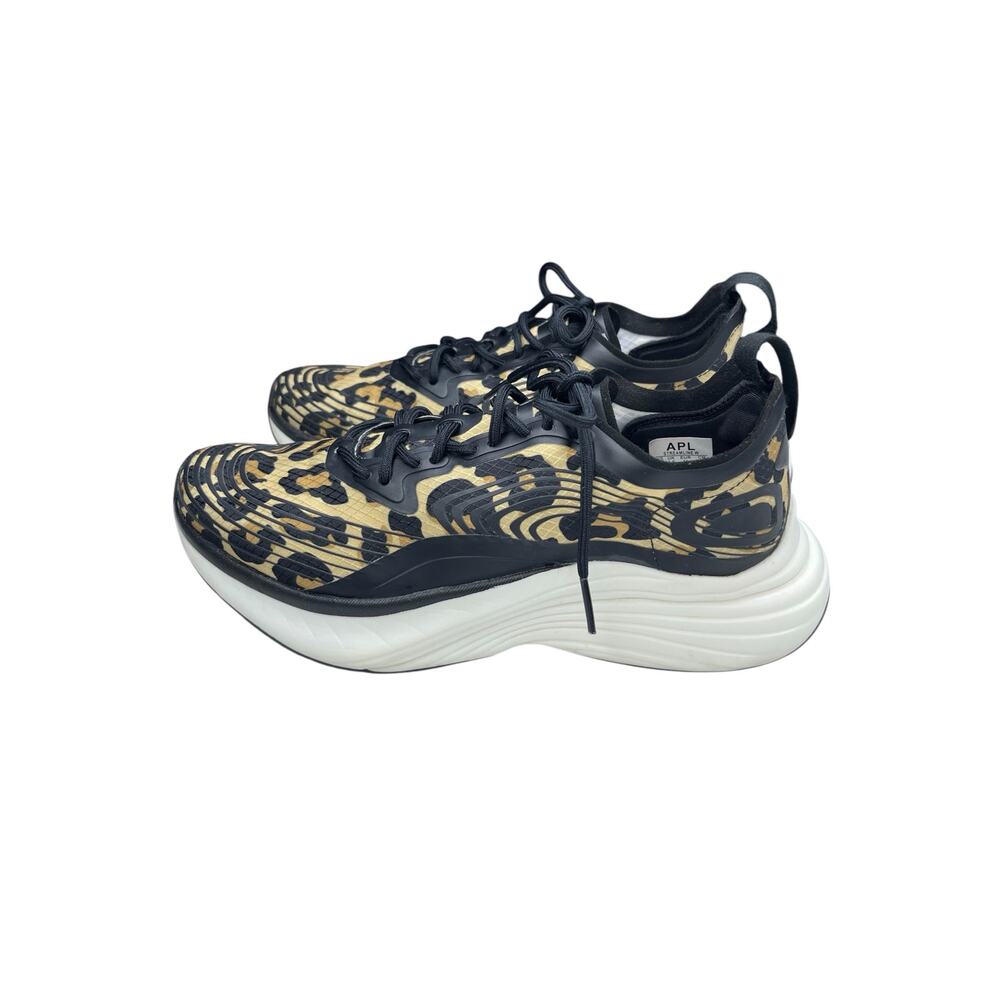 APL women’s Streamline Running Shoes size 6 Leopard Print Chunky Lightweight